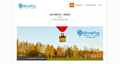 Desktop Screenshot of flygballong.se